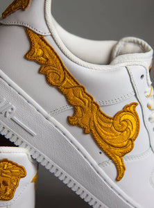 Barocco AF1 Gold white Custom sneakers