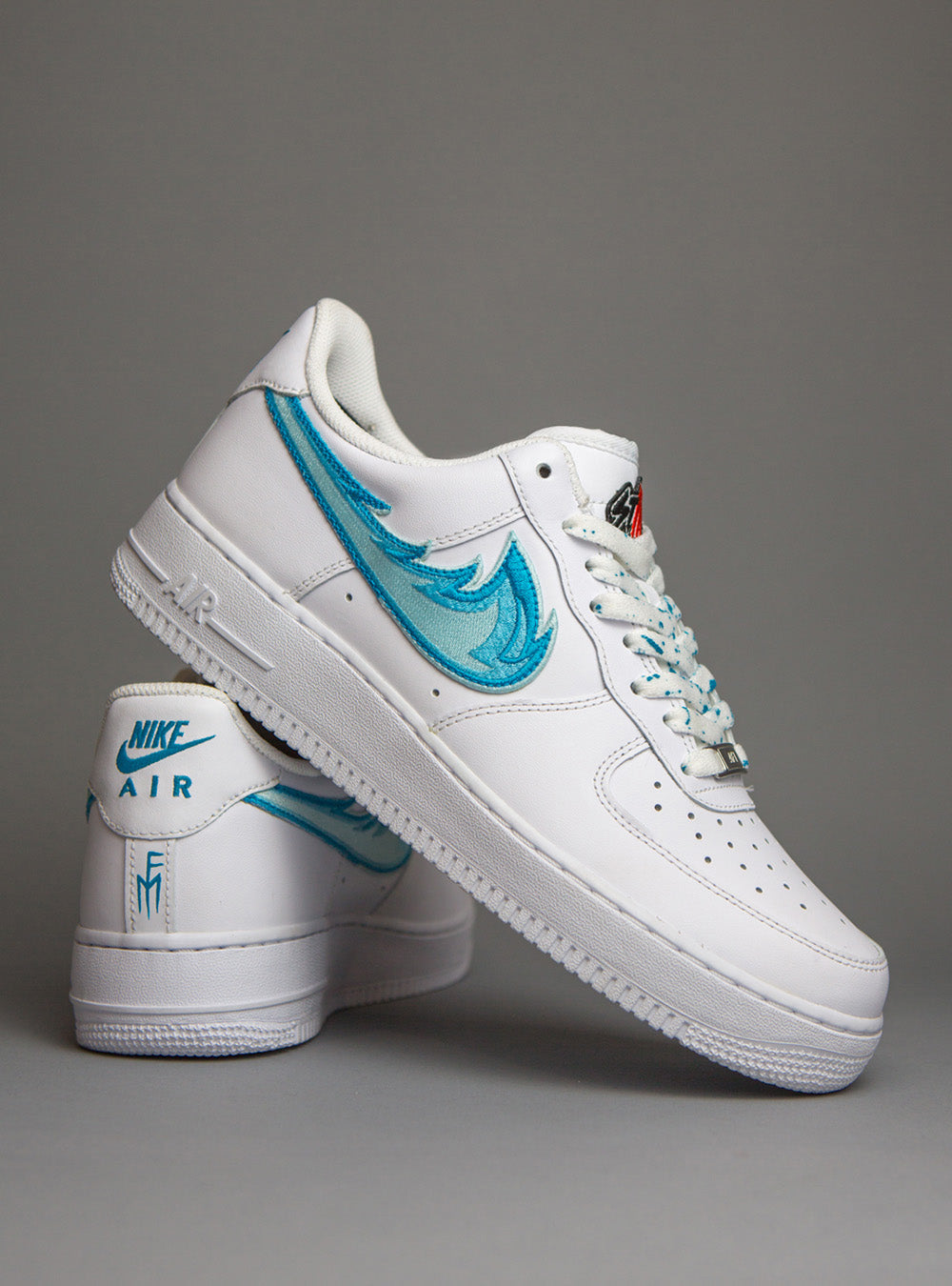 Custom Air Force 1 Painted Nike Af1 Trainers Shoes White Grey -  Israel