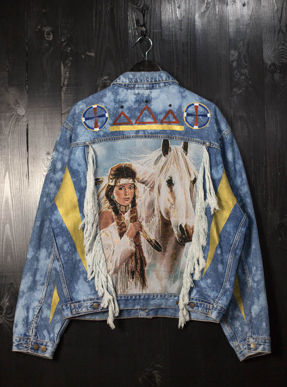 Feather Girl custom jacket
