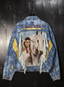 Feather Girl custom jacket