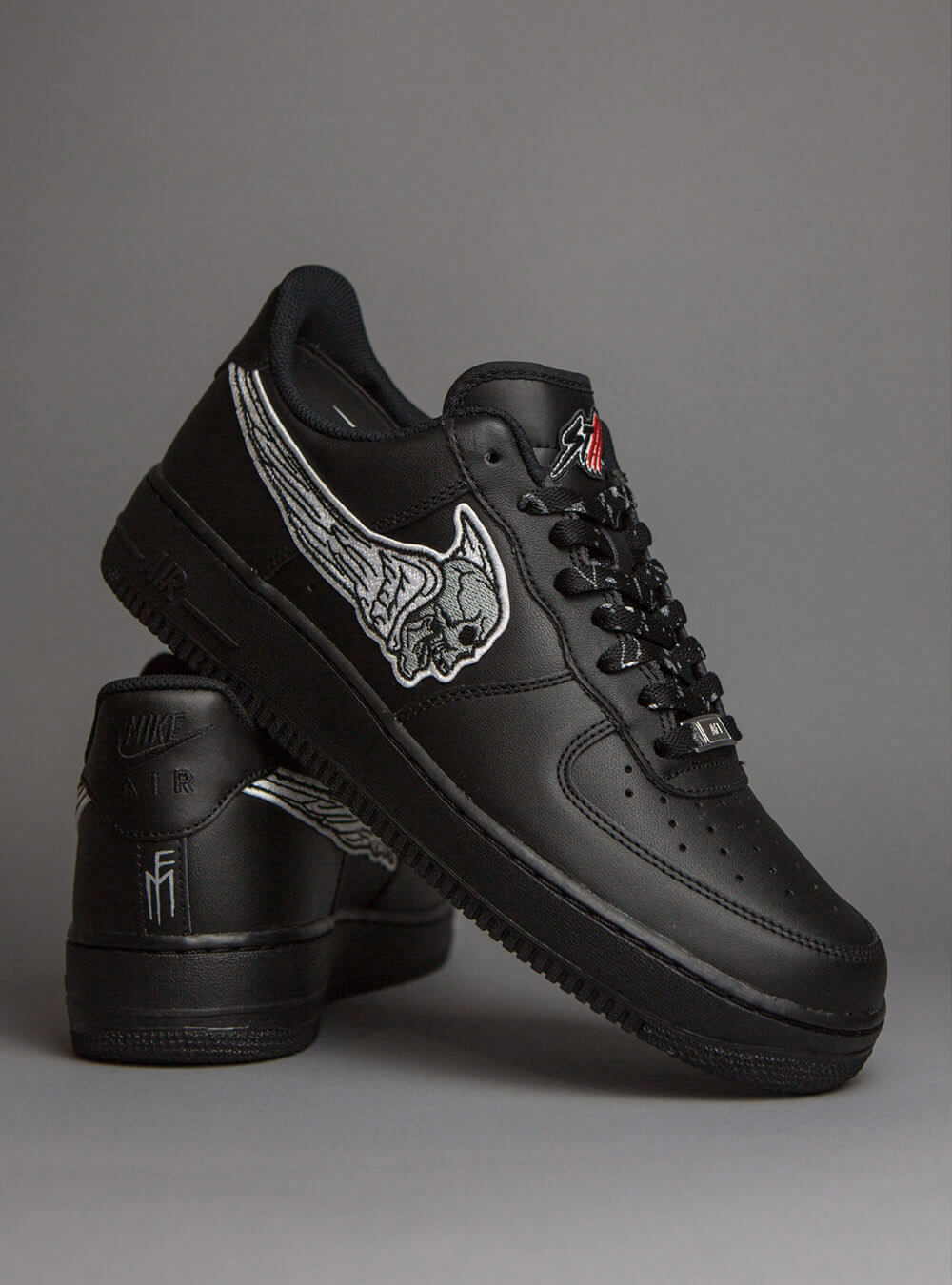Sinner Af1 Black Custom Sneakers