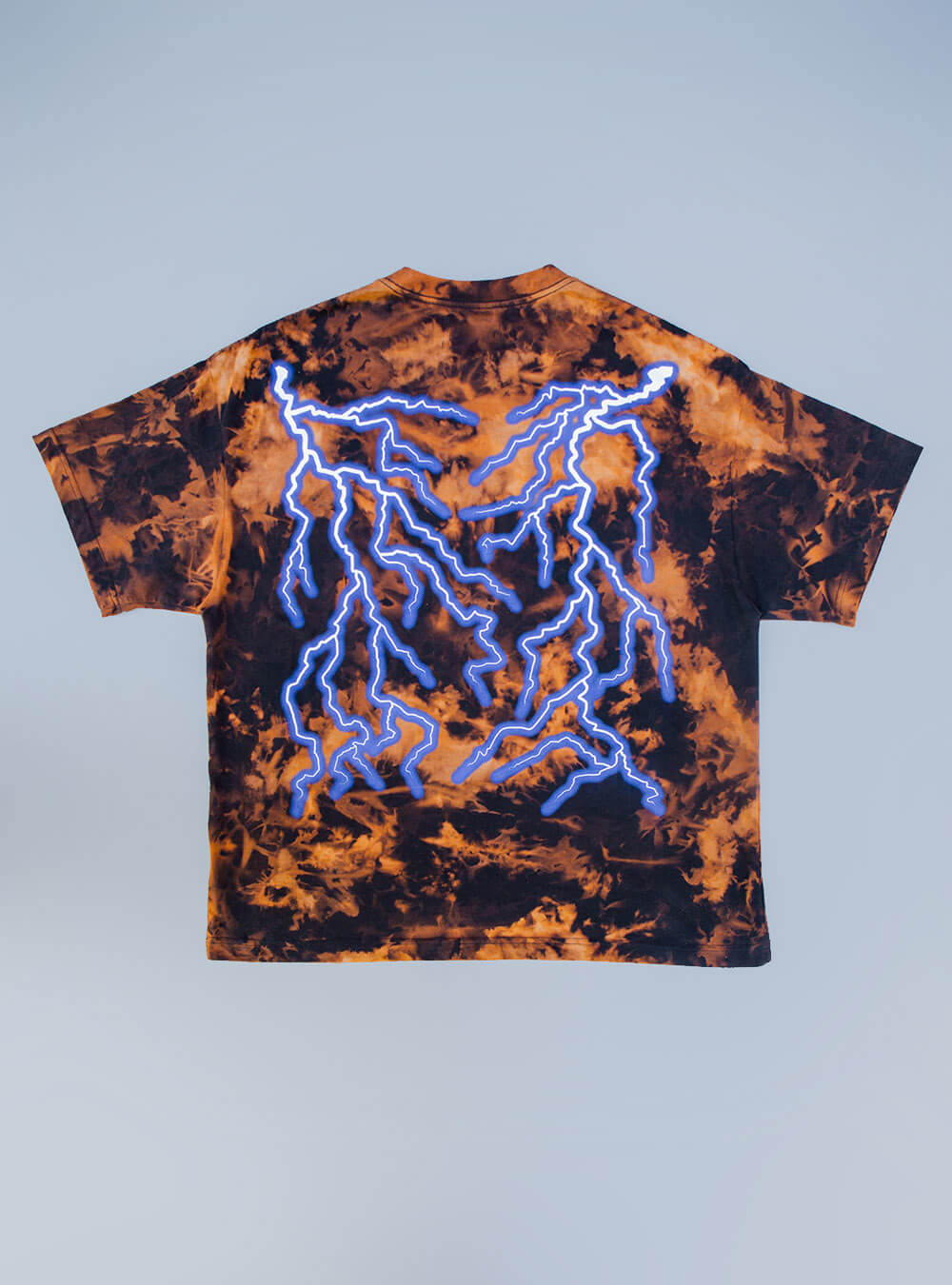 Thunder Metal logo T-shirt bleach
